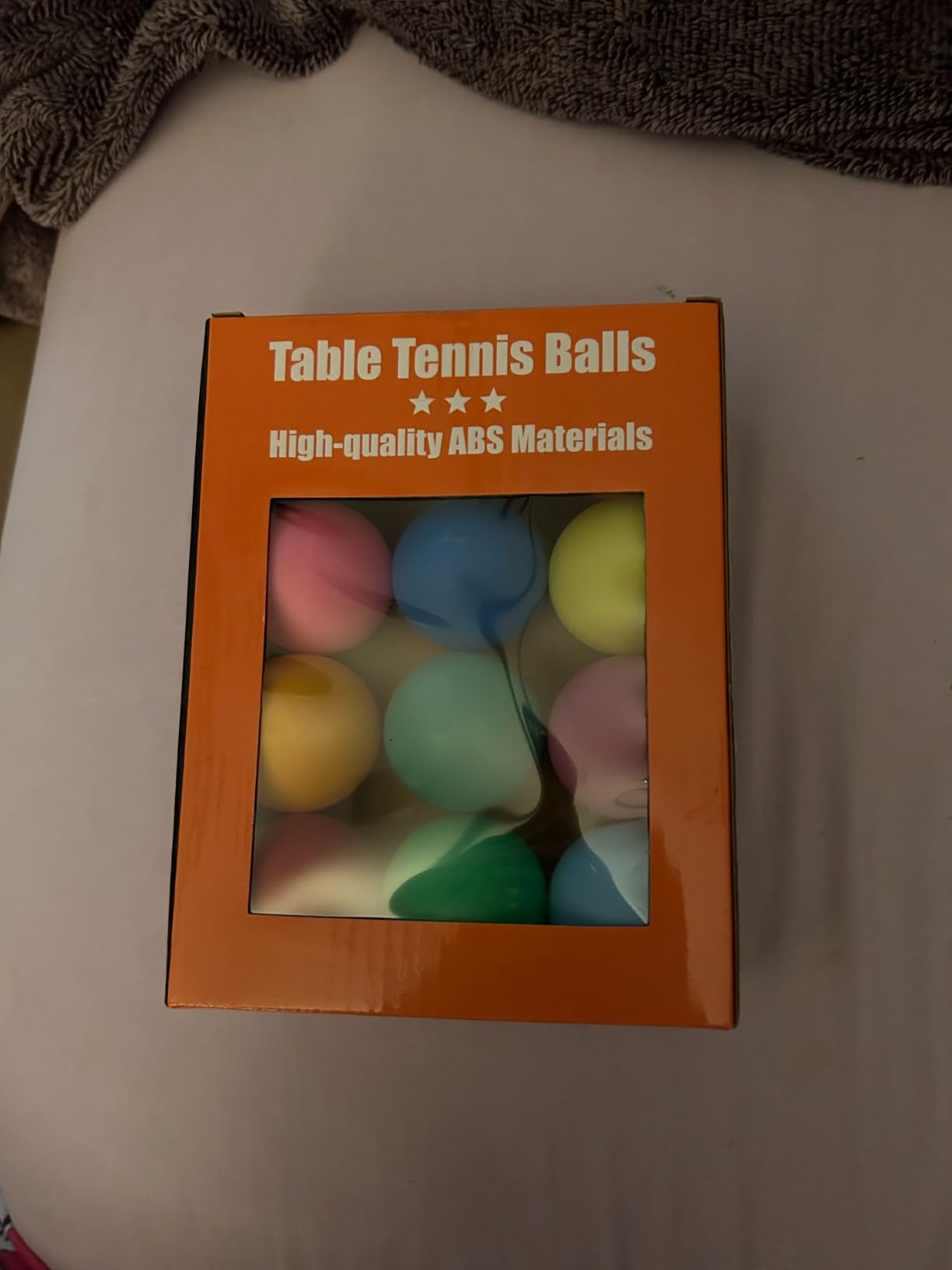 3 Star Table Tennis for Training Games,12 Colors with 1 Glow,High Bounce & Durable ABS Mat customer photo 2