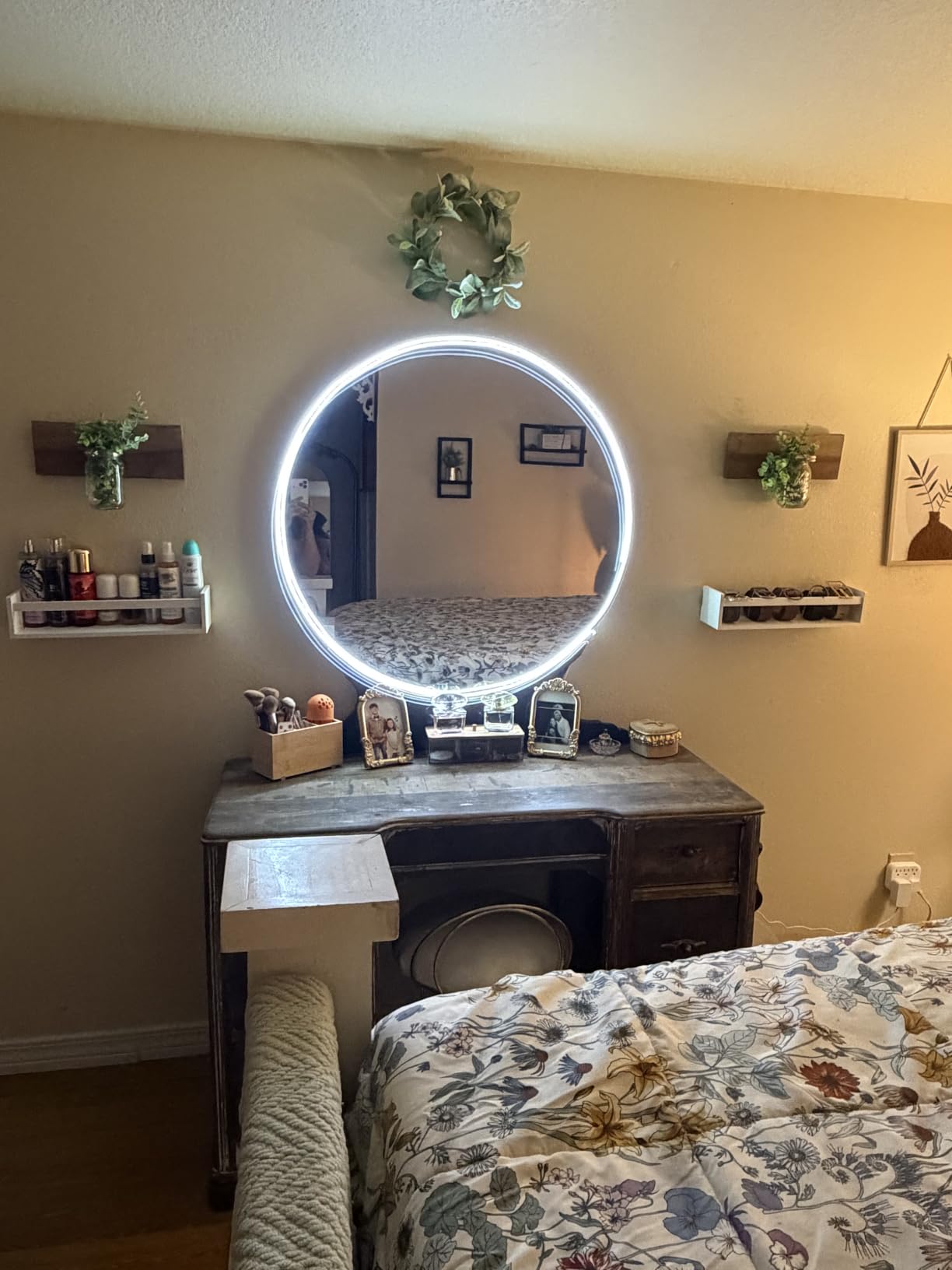 16.4ft COB Led Strip Light with Remote, 6500K Ra93+ Dimmable Bright Daylight White Led COB Strip Light, White Led Strip Light for Mirror, Stair, Cabinet, Room customer photo 2