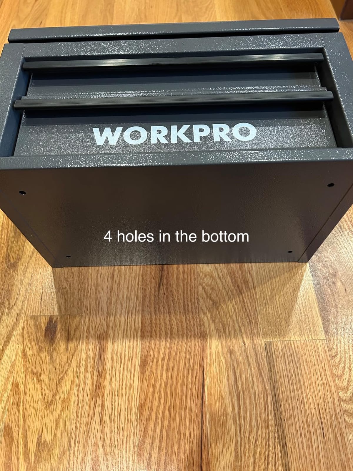 WORKPRO 15-Inch Metal Tool Box with 2 Drawers & Top Storage customer photo 2