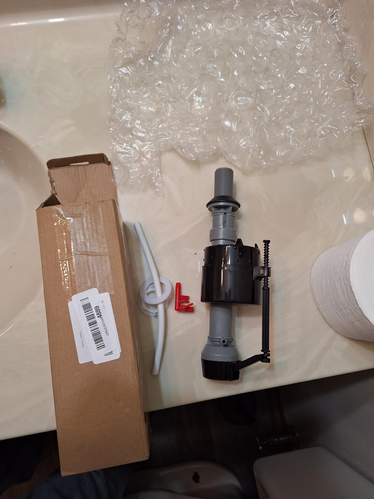 Universal Toilet Flusher Replacement Kit, Toilet Fill Valve and 2-Inch Flapper Replacement Kit, Toilet Repair Kit Inside Tank, Adjustable, Quiet and Easy to Install (1-Pack) customer photo 1
