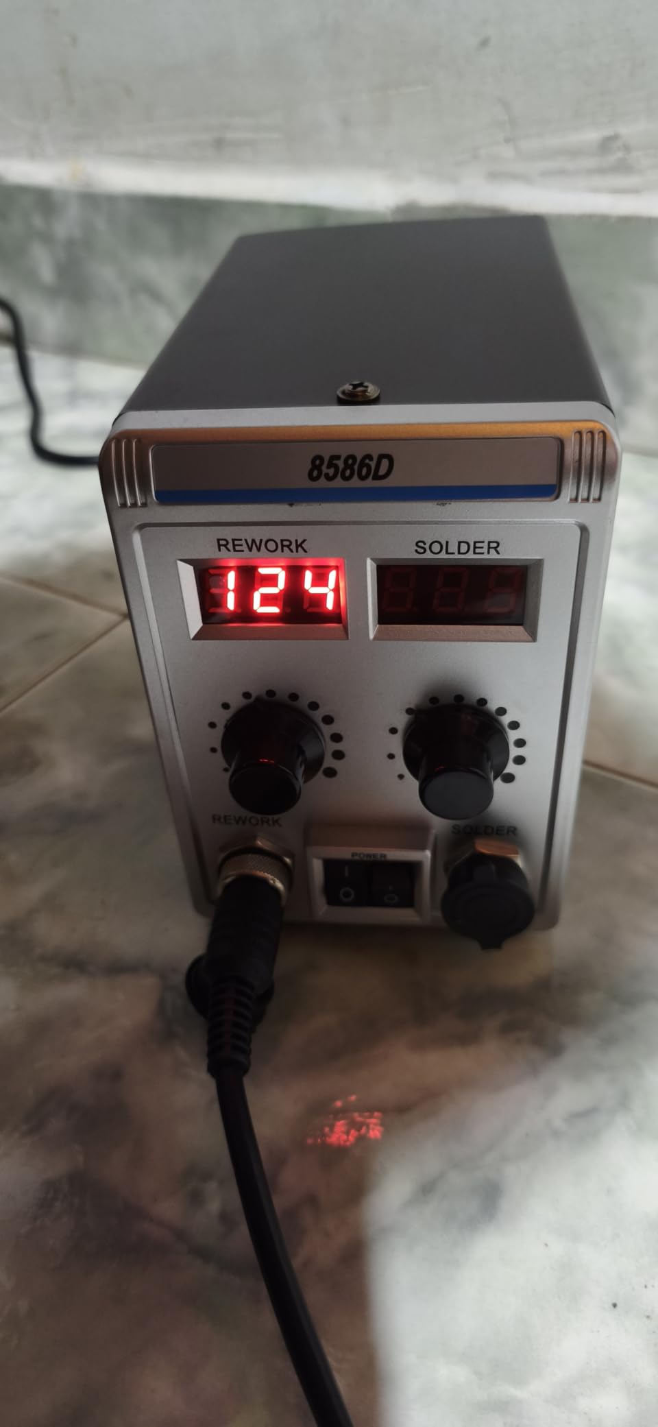 8586D 2 In 1 Soldering Station, SMD Hot Air Rework Station LED Dual Digital Display with Heat Gun and Solder Iron Kit, Electric Soldering Iron Station with Temperature Control, Auto Sleep Functions customer photo 1