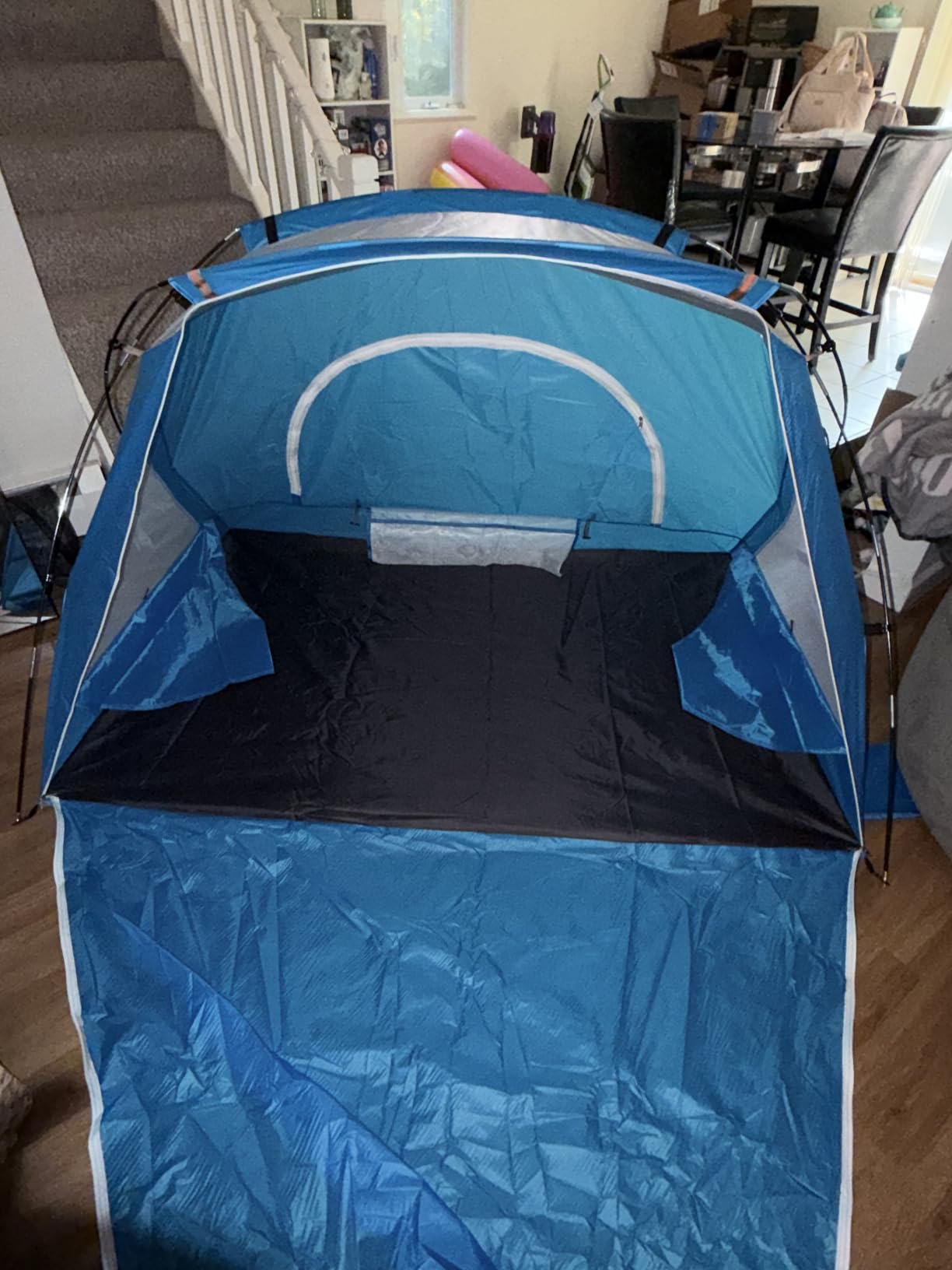 Beach Tent, Portable Sun Shelter for 2/3/4/6-8 Person with UPF 50+ UV Protection, Easy Setup Waterproof Beach Shade Canopy Cabana for Family Outdoor and Picnics, Fishing with Carrying Bag customer photo 1