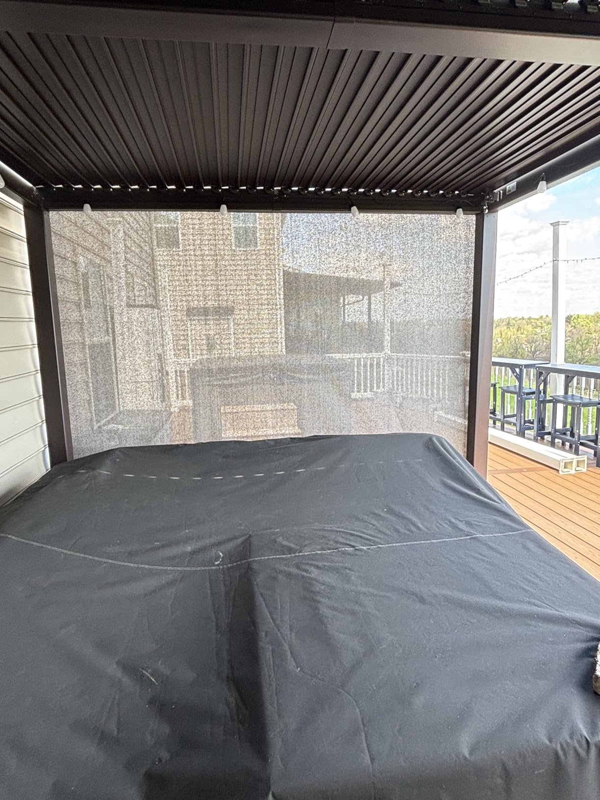 PURPLE LEAF Patio Louvered Pergola 11' x 15' Outdoor Hardtop Gazebo Bronze customer photo 1