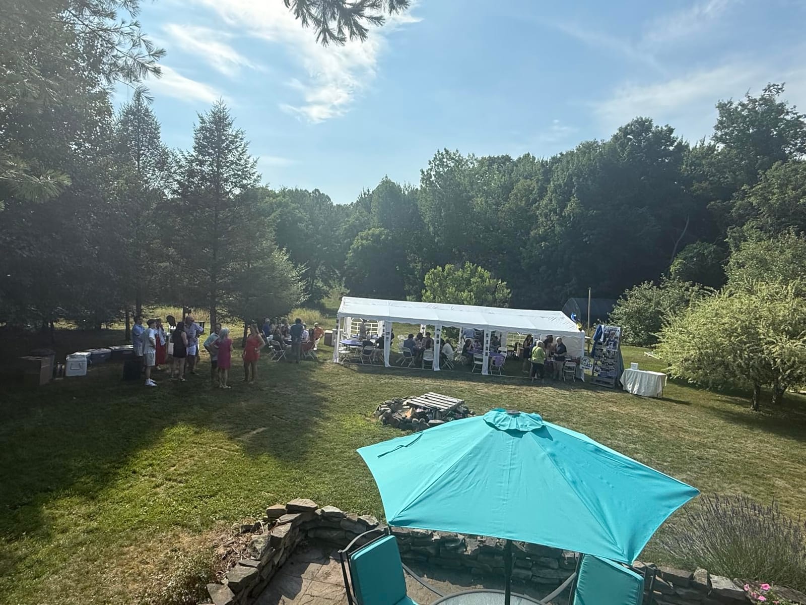 EROMMY 20X20FT Party Tent, White Outdoor Wedding Canopy with Removable Sidewalls and Church Windows, Heavy Duty Pavilion Shelter for Events, Celebrations, and Gatherings customer photo 1