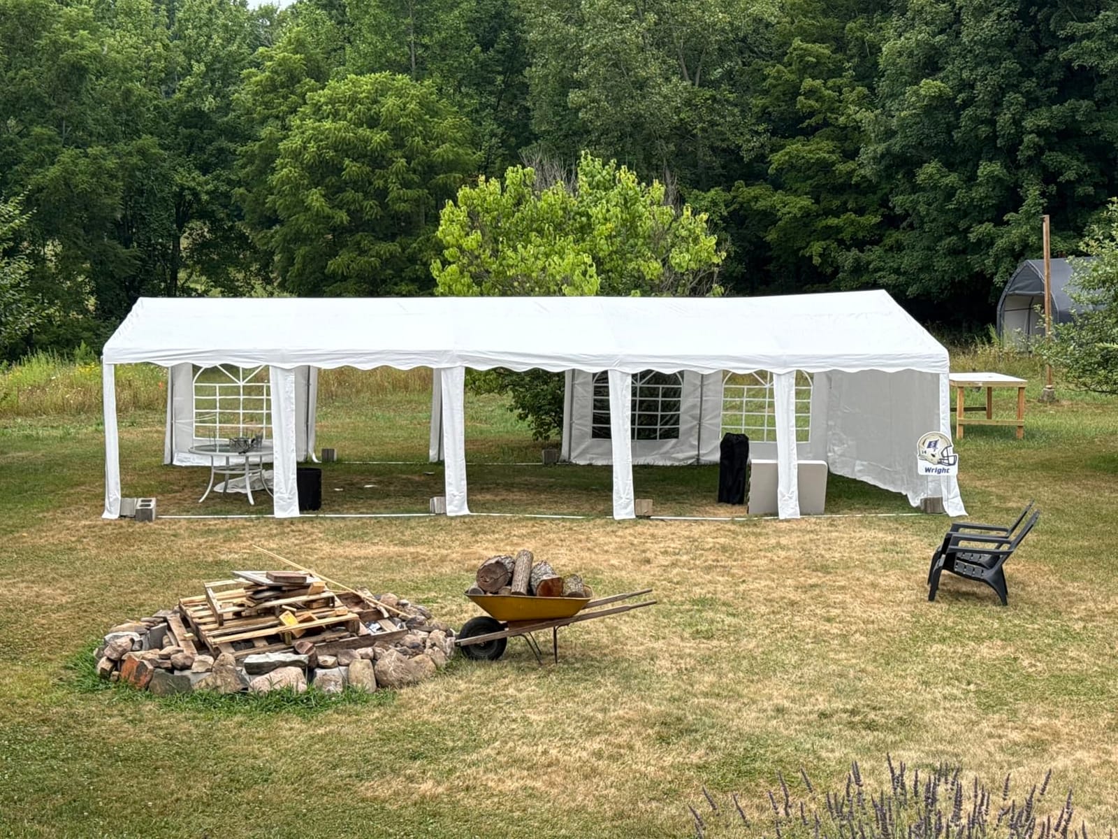 EROMMY 20X20FT Party Tent, White Outdoor Wedding Canopy with Removable Sidewalls and Church Windows, Heavy Duty Pavilion Shelter for Events, Celebrations, and Gatherings customer photo 2