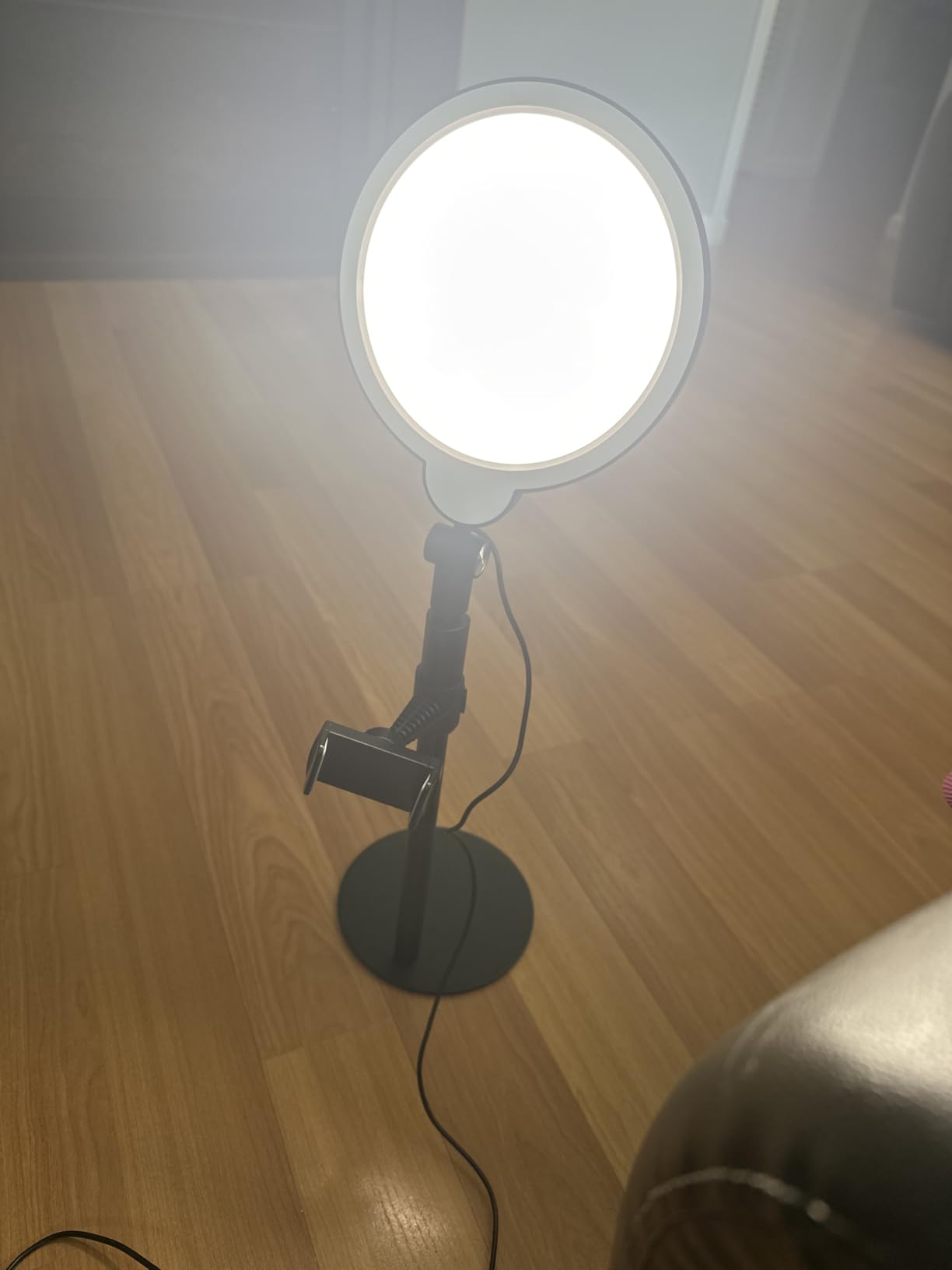Desk Ring Light with Stand for Computer, 30 Modes Video Conference Lighting customer photo 2