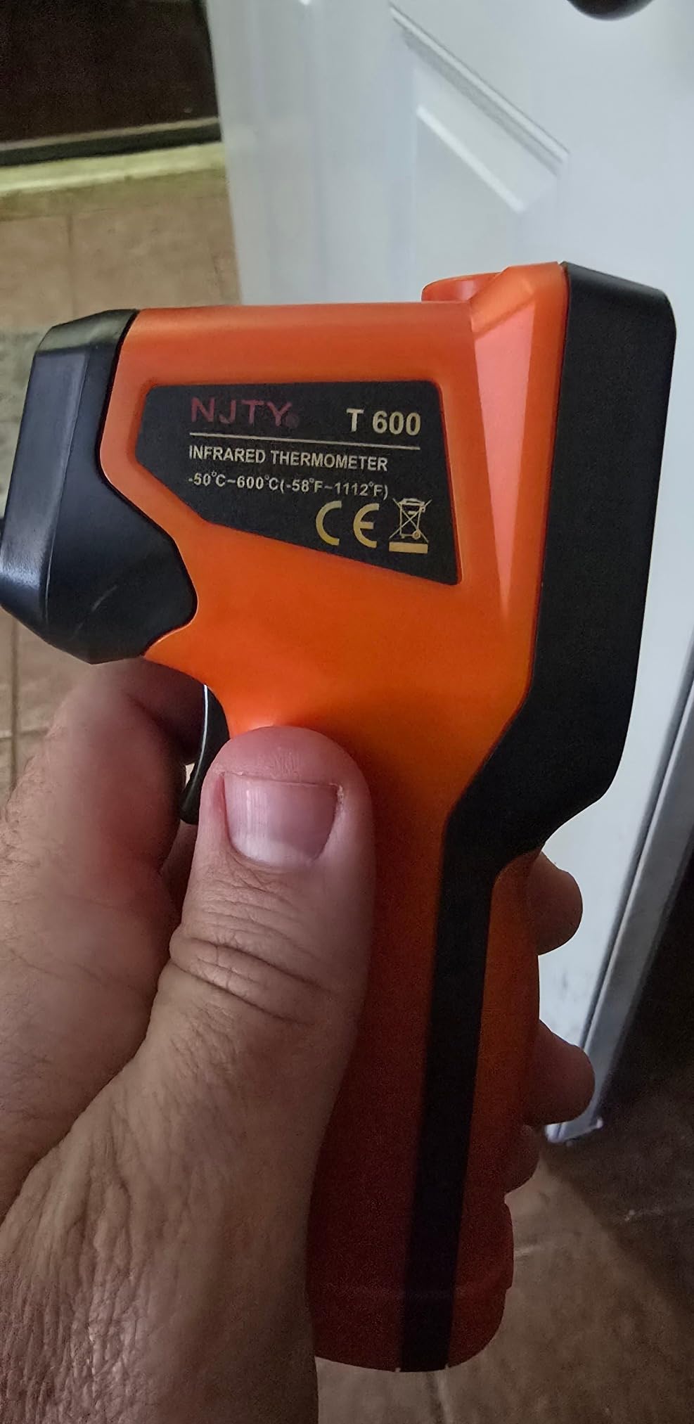 -58°F to 2732°F Digital Infrared Thermometer Gun, 50:1 Distance Ratio Laser Temperature Gun with MAX/MIN/AVG Measure and Alarm, Heat IR Temp Gun for Cooking, Griddle, HVAC, Industrial Forging customer photo 2