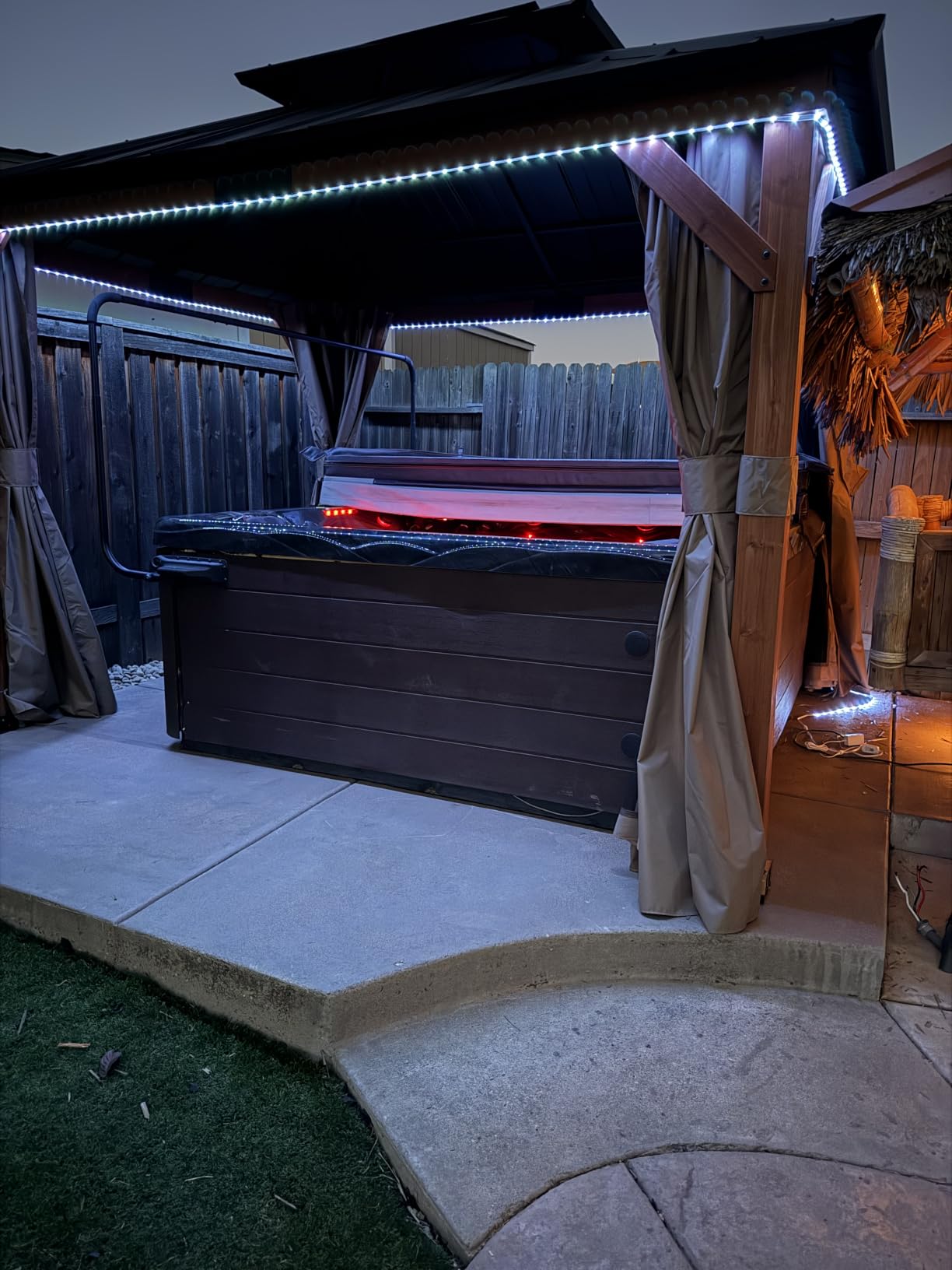 Modern Shade Permanent Wood Gazebo 12x14 with Galvanized Steel Roof customer photo 2