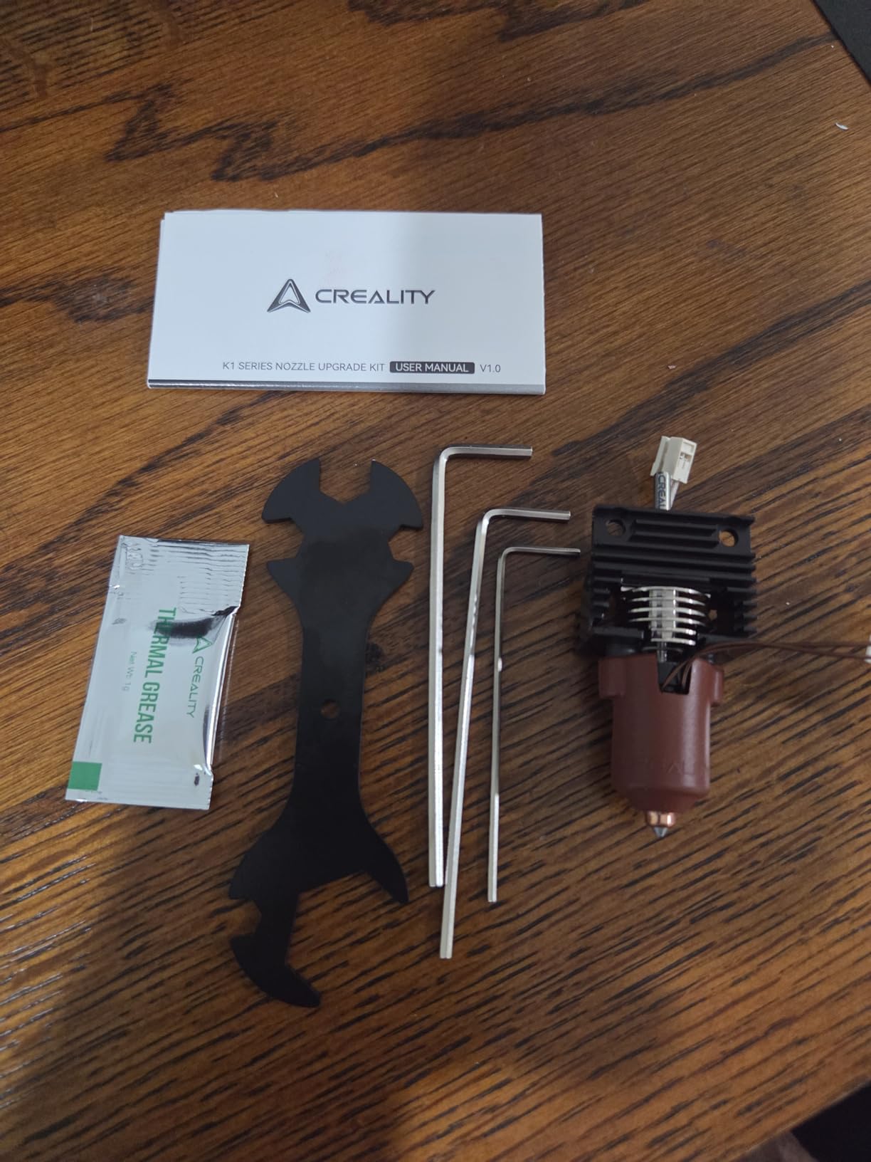 Creality Official Hi Hotend Kit, Upgrades Ceramic Heating Block Kit, Unicorn Quick Swap 3D Printer Nozzle, High Flow Extruder Heater Block, All Metal Integrated Accessories for Creality Hi Combo customer photo 1