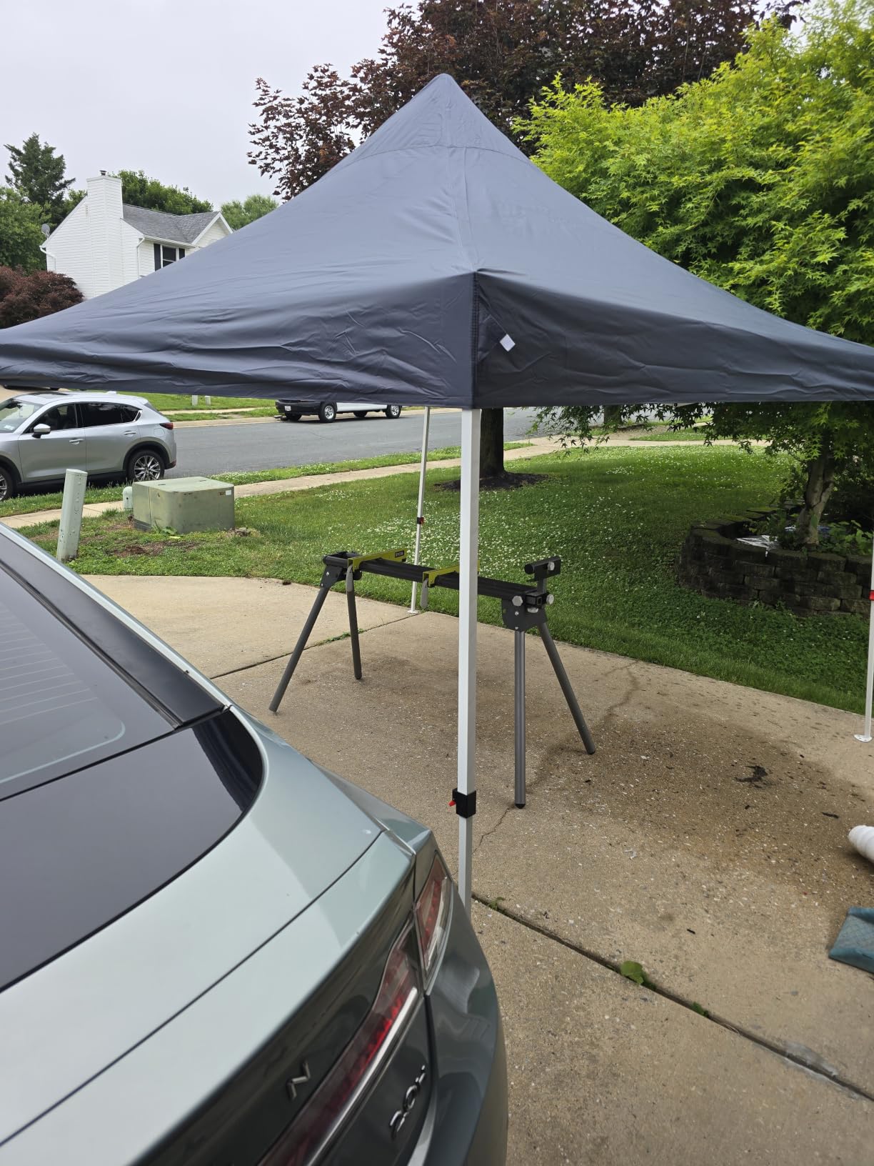 COBIZI 10x10 Pop Up Canopy Tent with Sidewalls, Waterproof Commercial Outdoor Instant Gazebo UV Protection 50+ Event Shelter, Garden Tents for Parties with Sandbags, Gray customer photo 1