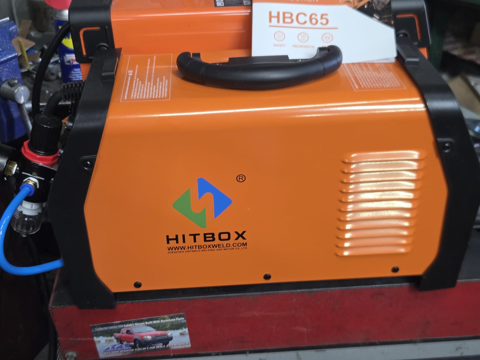 HITBOX Plasma Cutter Machine, 65A 110V/220V DC Inverter IGBT, Non-HF Non-Touch Pilot Arc, Max 1