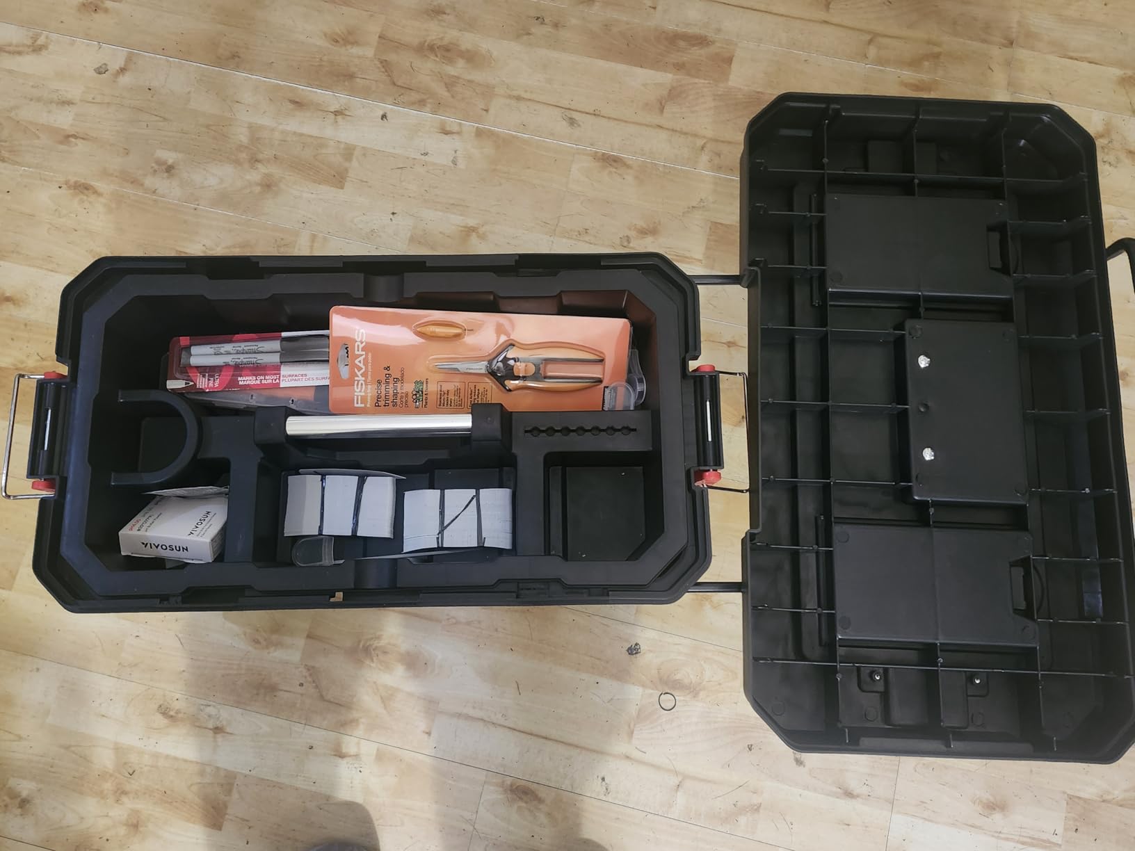 MAXPOWER Rolling Tool Box with Wheel, Lockable Deep Tool Box customer photo 2