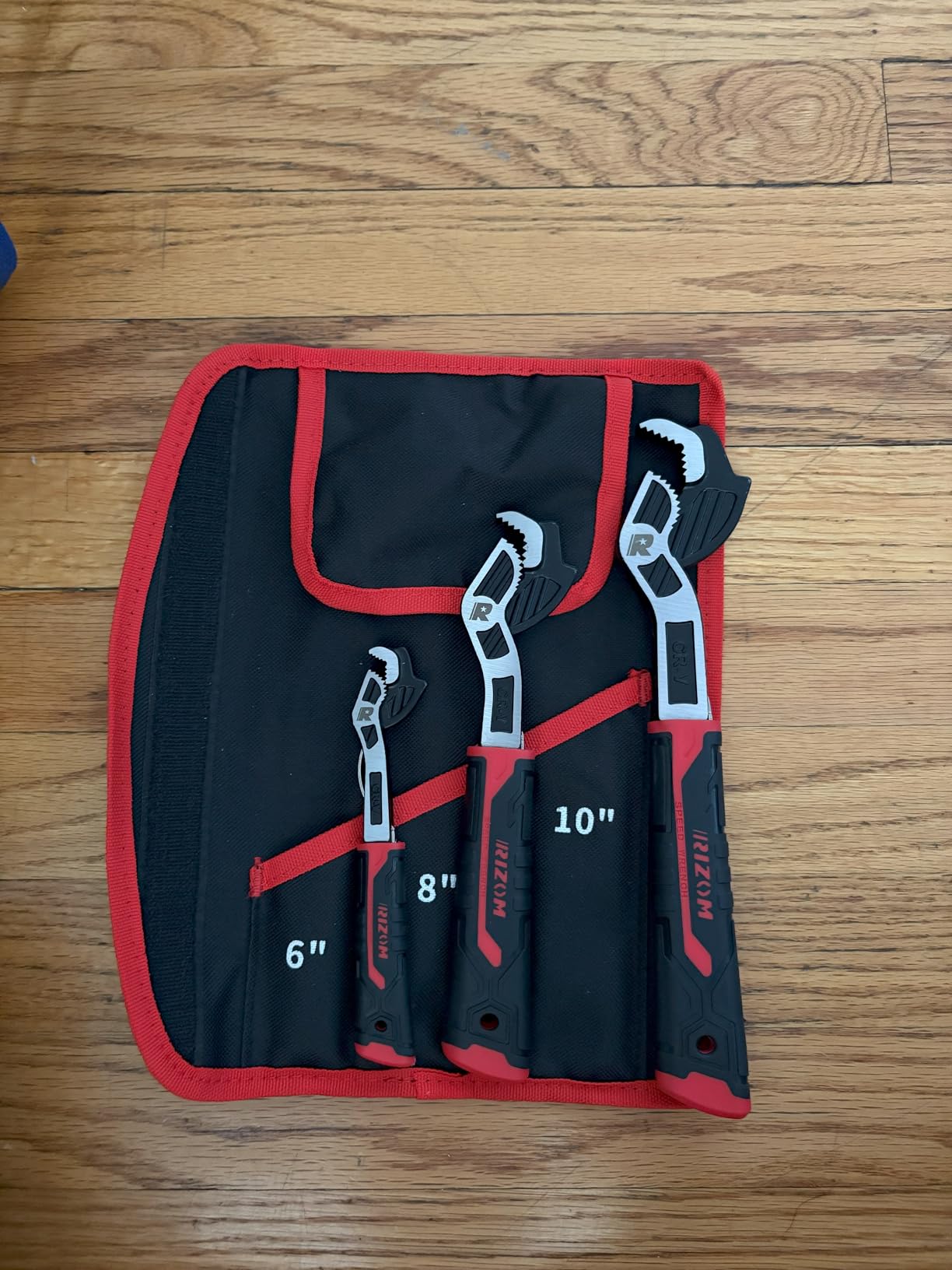 Rizom Pipe Wrench Set, 6” 8” 10” Self Adjusting Wrench, Plumbers Wrench with Self Tightening Function for 9/32”-1 3/8” (7-35mm) Pipe Fittings and Nuts customer photo 1