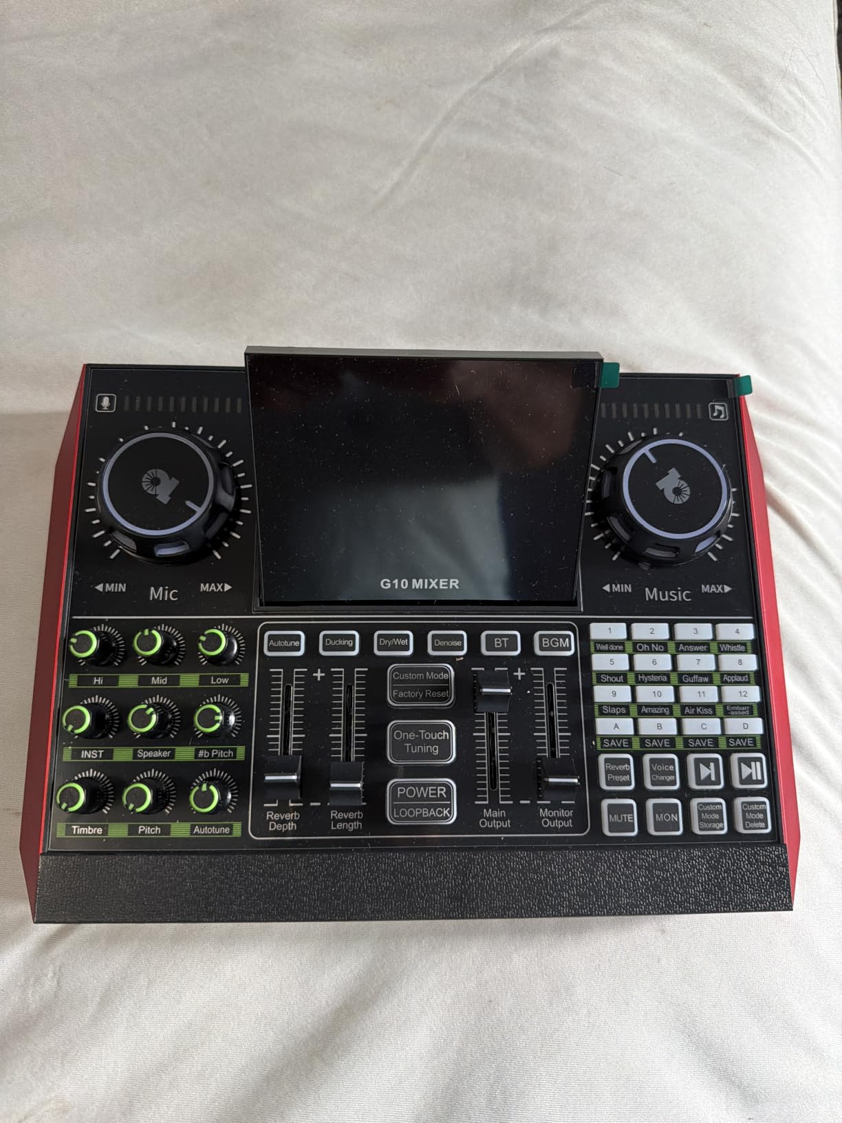 TENLAMP G10 Creator Audio Mixer Bundle with Microphone for Streaming customer photo 2