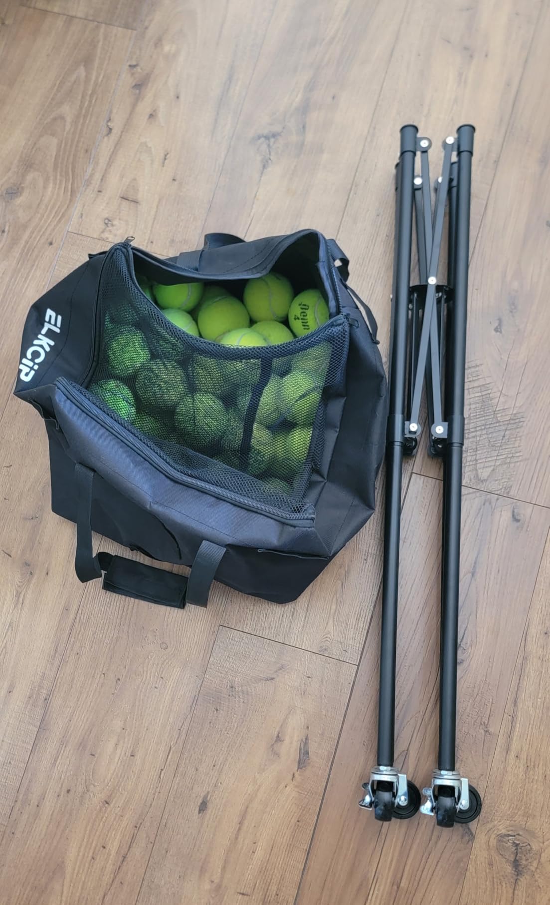 Portable Pickleball & Tennis Ball Hopper - Pickleball Collector Retriever Basket Carrier Gatherer Picker Container for Picking and Storage Training Tool for Ball customer photo 2