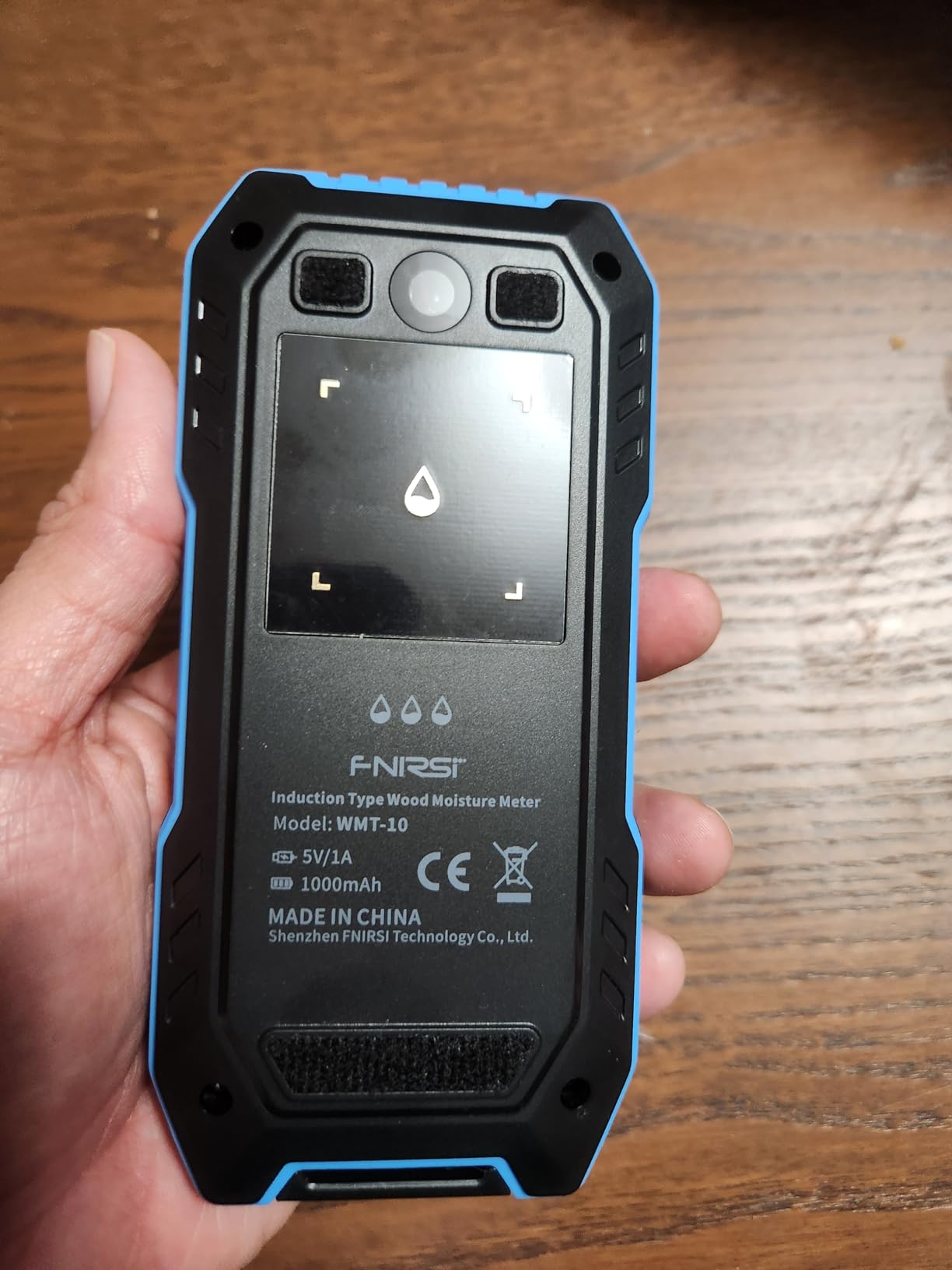FNIRSI WMT-10 Pinless Wood Moisture Meter, Rechargable Moisture Meter for Wood, Wall, Firewood, Support Data Hold and Record, Flashlight, Humidity Detector for Lumber Concrete Building customer photo 2