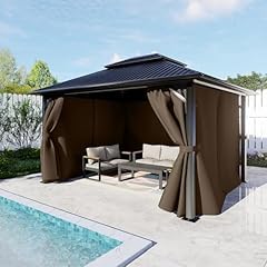 BPS 10'x10' Gazebo Privacy Curtain Replacement, Universal 4-Panel Sidewall customer photo 1