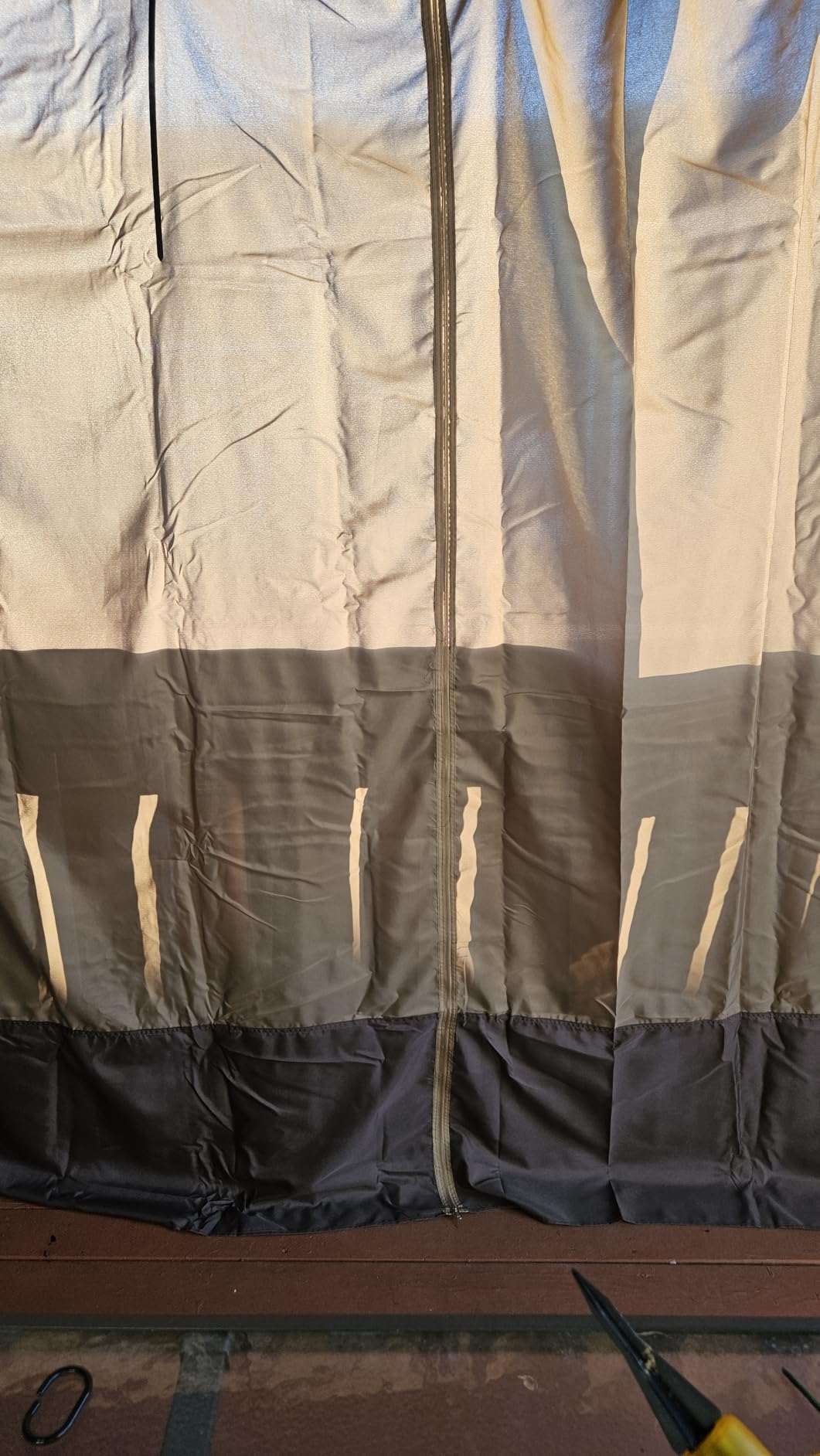 BPS 10'x10' Gazebo Privacy Curtain Replacement, Universal 4-Panel Sidewall customer photo 2