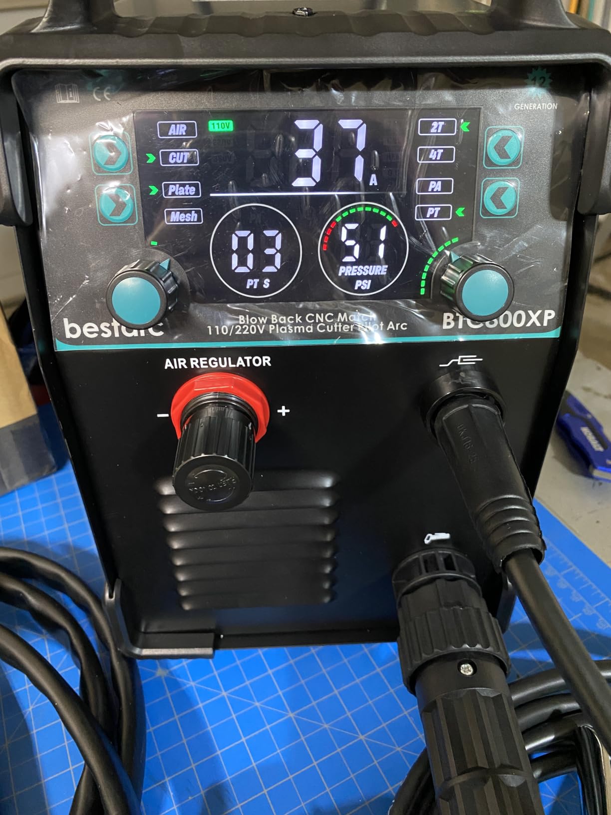 Bestarc CNC Plasma Cutter Machine, 80A IGBT 110V/220V Blow Back Pilot Arc customer photo 2
