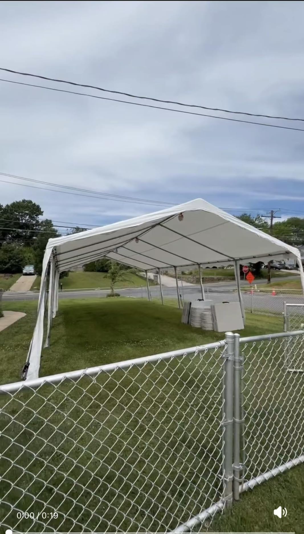Party Tent 20x20 Canopy Heavy Duty, Waterproof Outdoor Event Tent with Removable Sidewalls & Roll-Up Door, Portable Carport for Wedding, BBQ, Camping, Birthday Party customer photo 1
