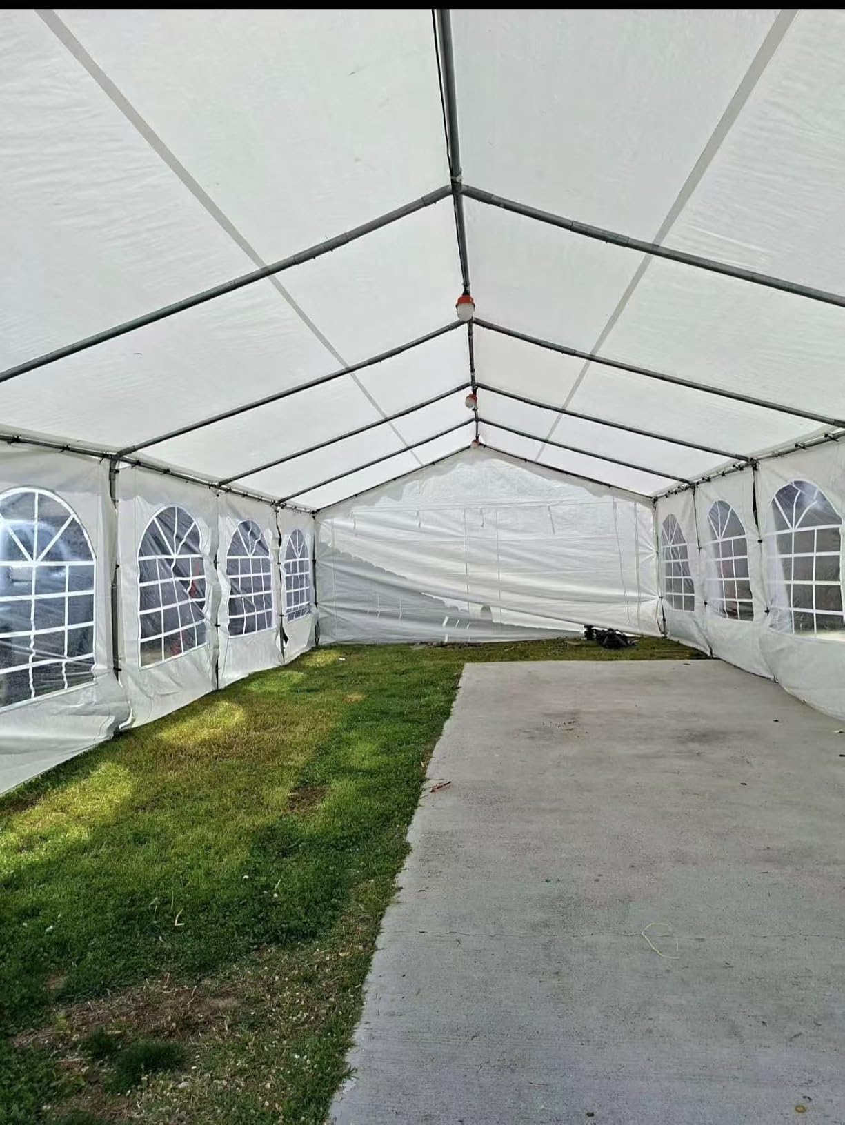 Party Tent 20x20 Canopy Heavy Duty, Waterproof Outdoor Event Tent with Removable Sidewalls & Roll-Up Door, Portable Carport for Wedding, BBQ, Camping, Birthday Party customer photo 2
