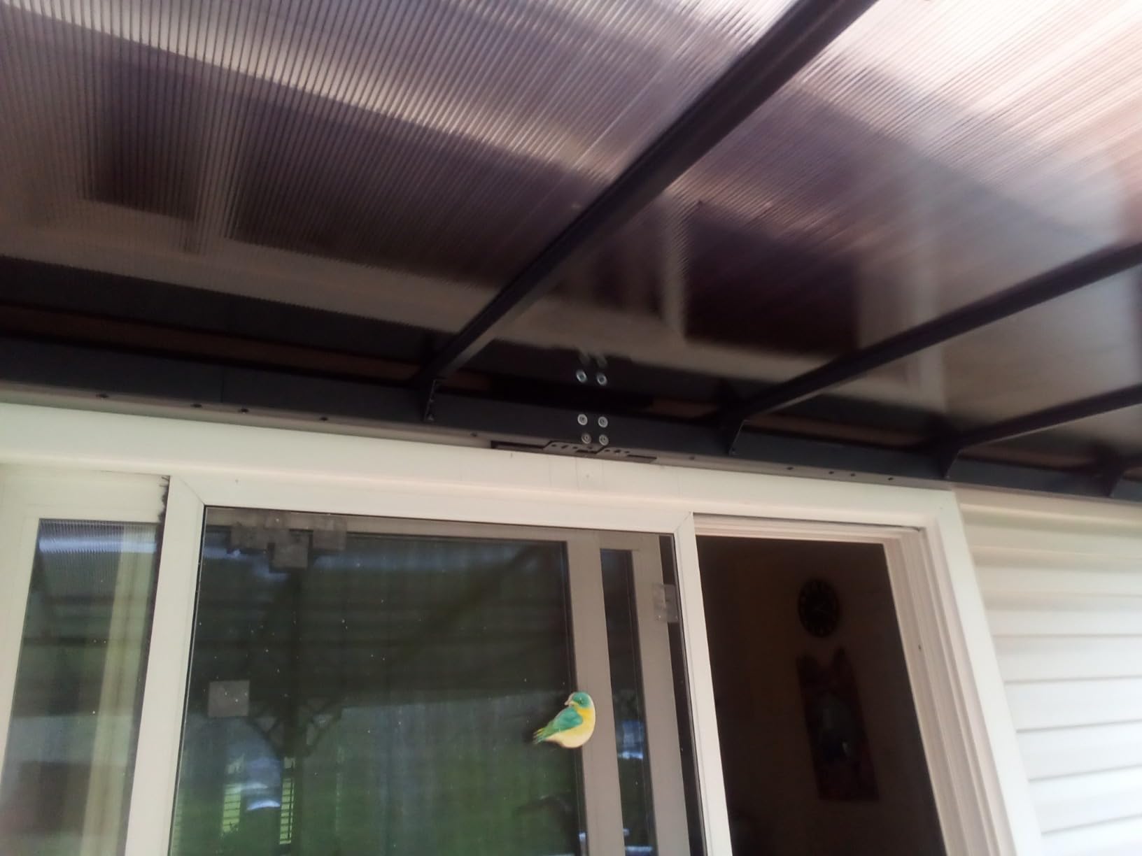 Aoxun 12'x10' Lean to Gazebo, Pergola with Mosquito Net and Curtains, Brown customer photo 2
