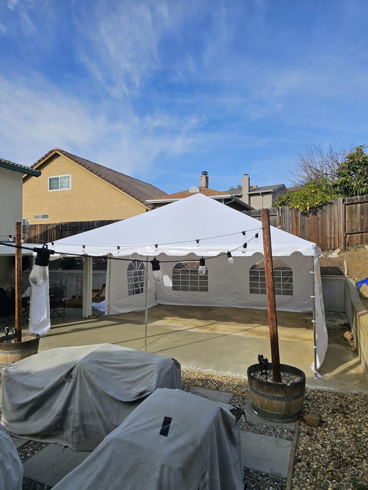 Quictent 20x20 Heavy Duty West Coast Frame Party Tent, with Sides customer photo 2
