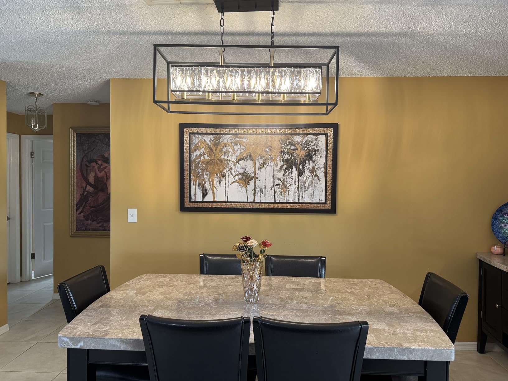 Vezzio Black Crystal Chandelier for Entryway Foyer High Ceiling customer photo 1