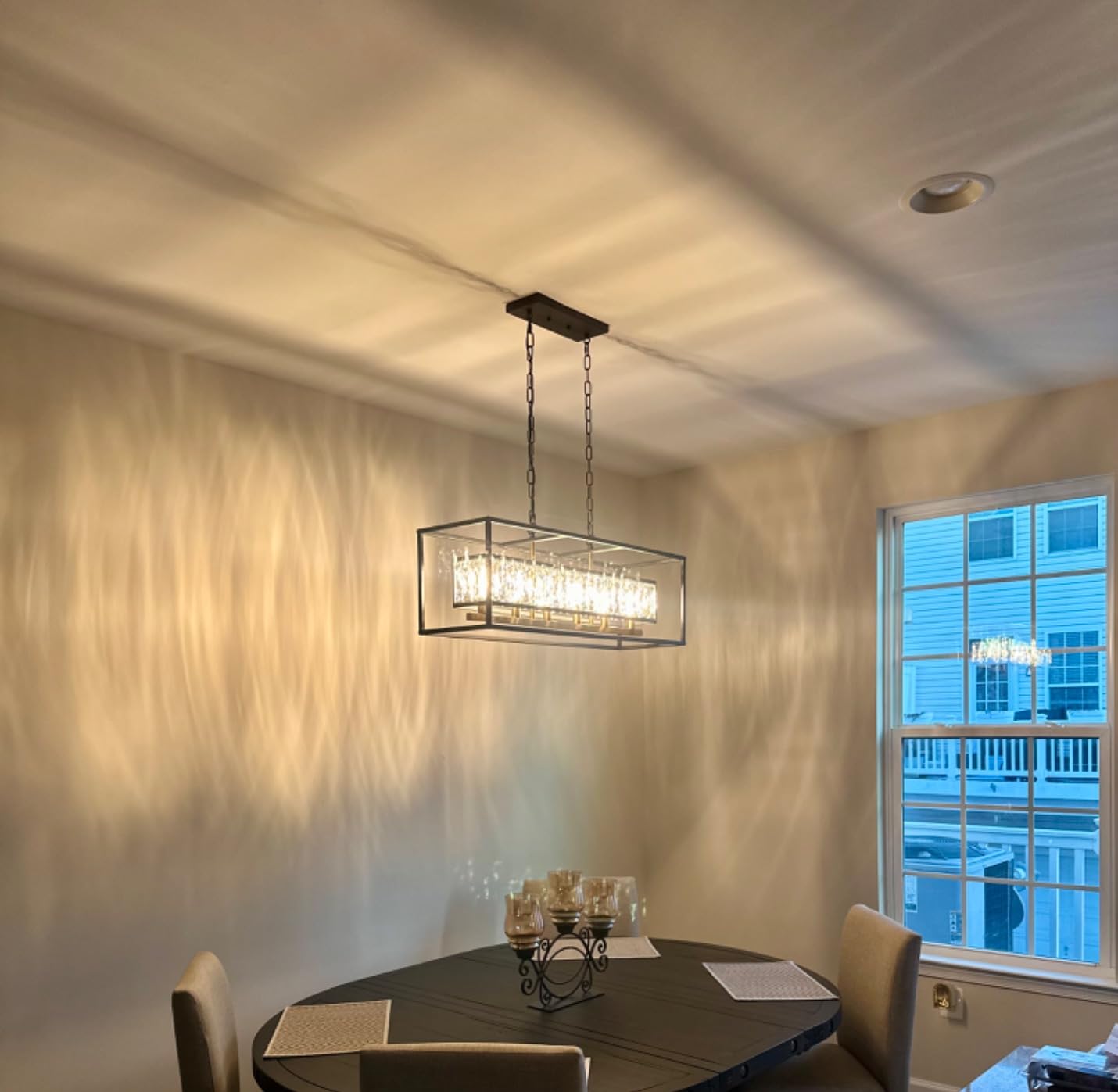 Vezzio Black Crystal Chandelier for Entryway Foyer High Ceiling customer photo 2