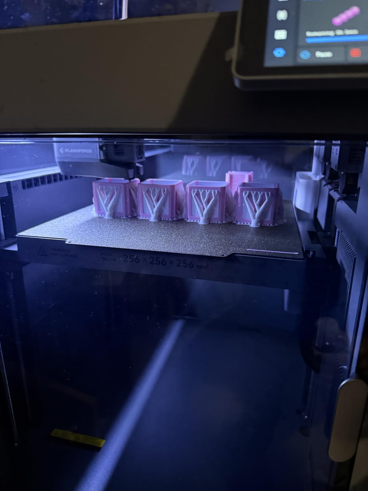FLASHFORGE Creator 5 Pro Industrial 3D Printer, 65°C Active Heated Chamber, HEPA13 Air Filtration, 4-Extruder Independent System, 600mm/s High-Speed Printing, 256mm³Build Volume customer photo 1