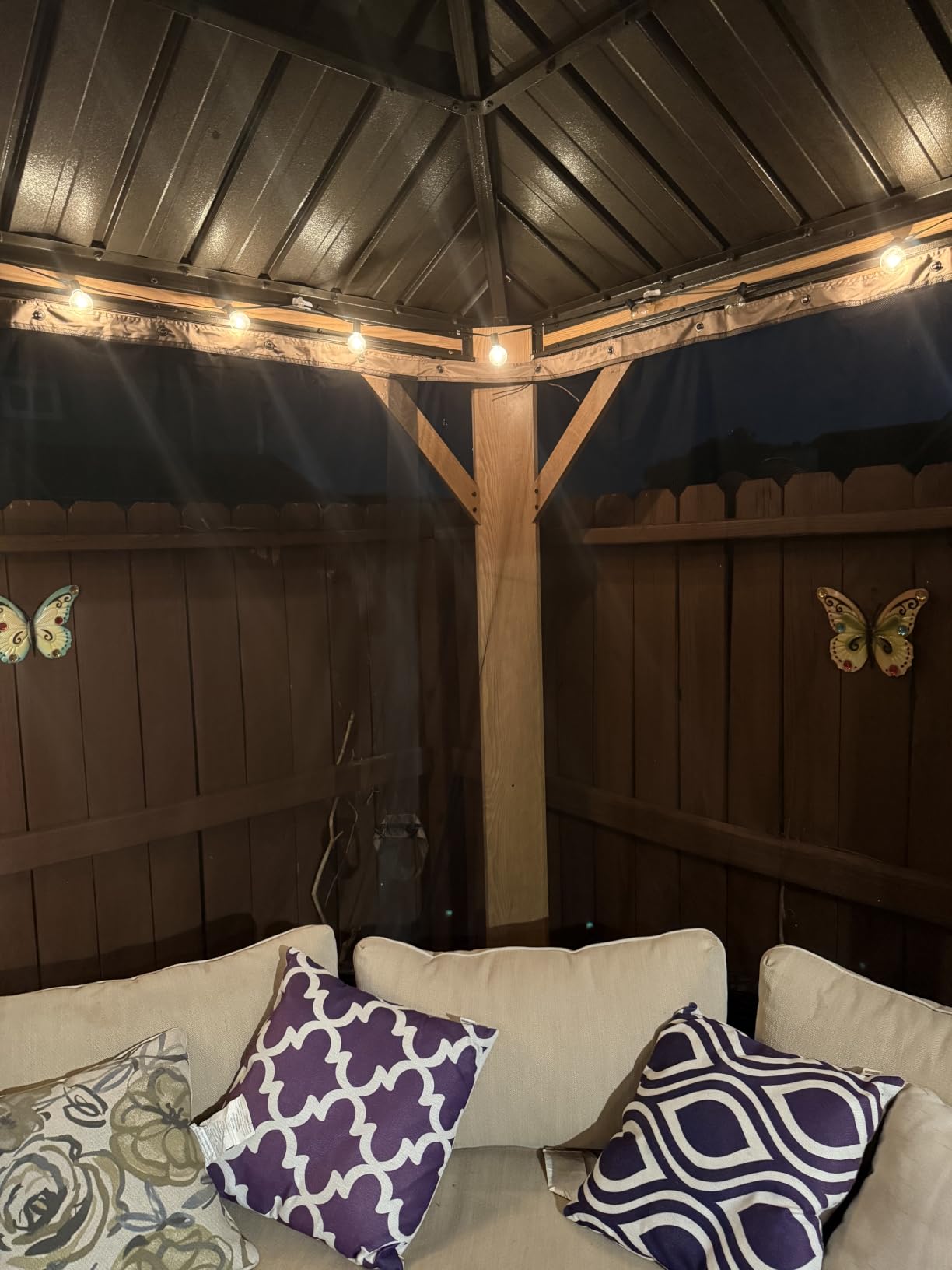 Kozyard Gazebo Curtain Only for 10' x 12' Hardtop Gazebo customer photo 2