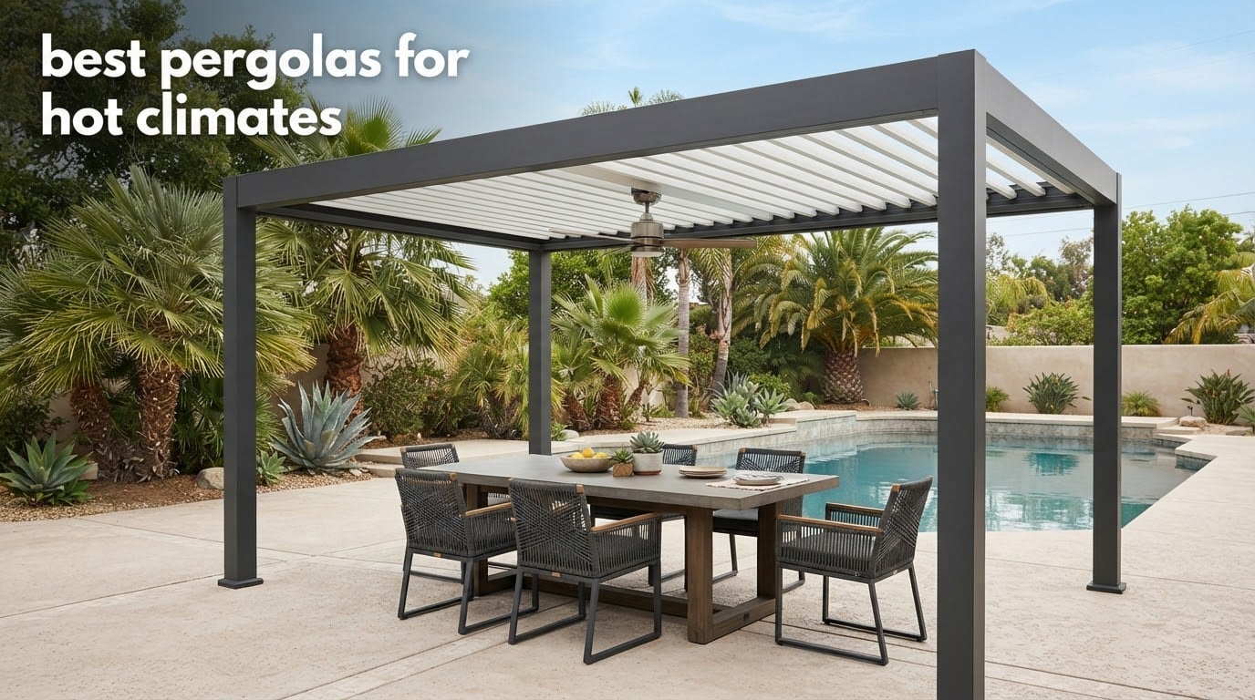 best pergolas for hot climates