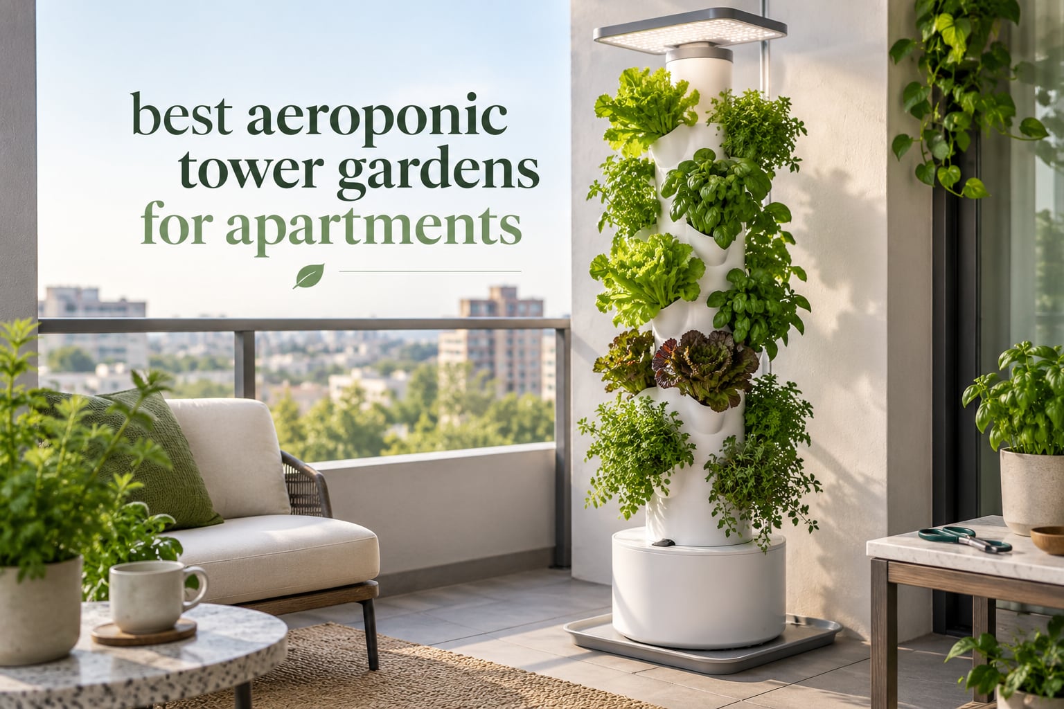 best aeroponic tower gardens for apartments