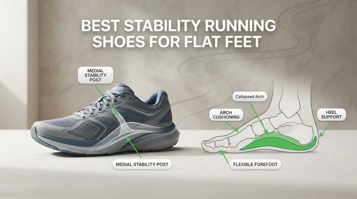 best stability running shoes for flat feet
