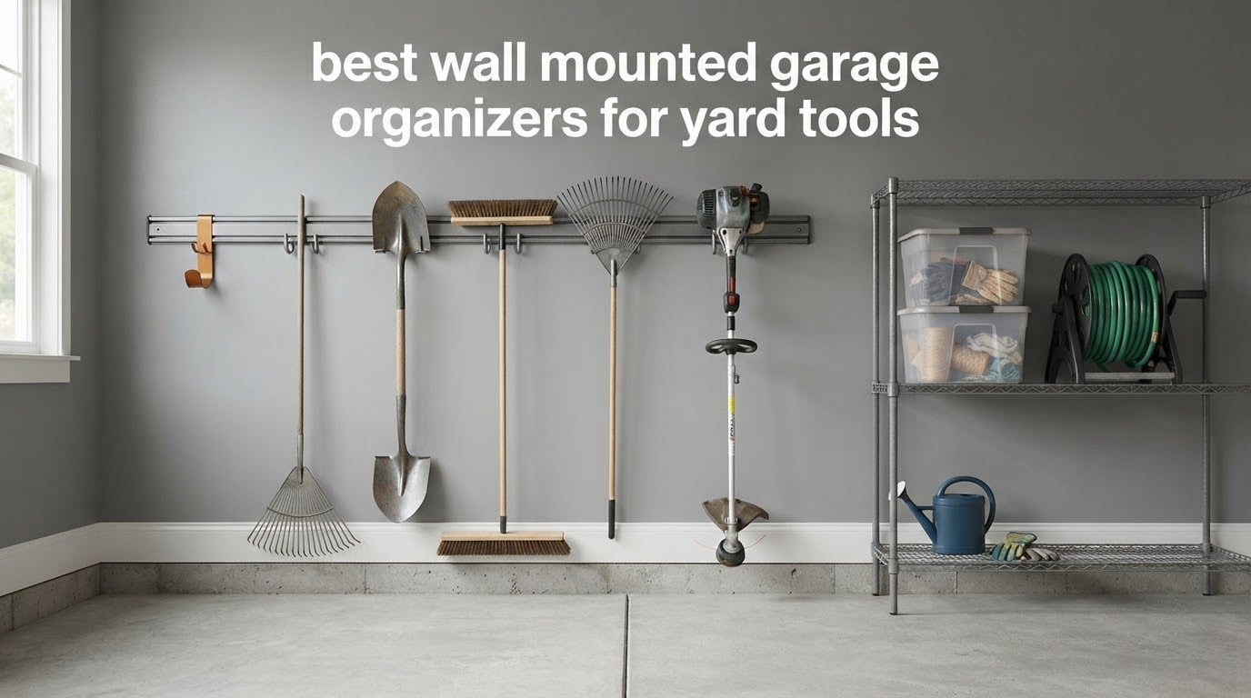 best wall mounted garage organizers for yard tools