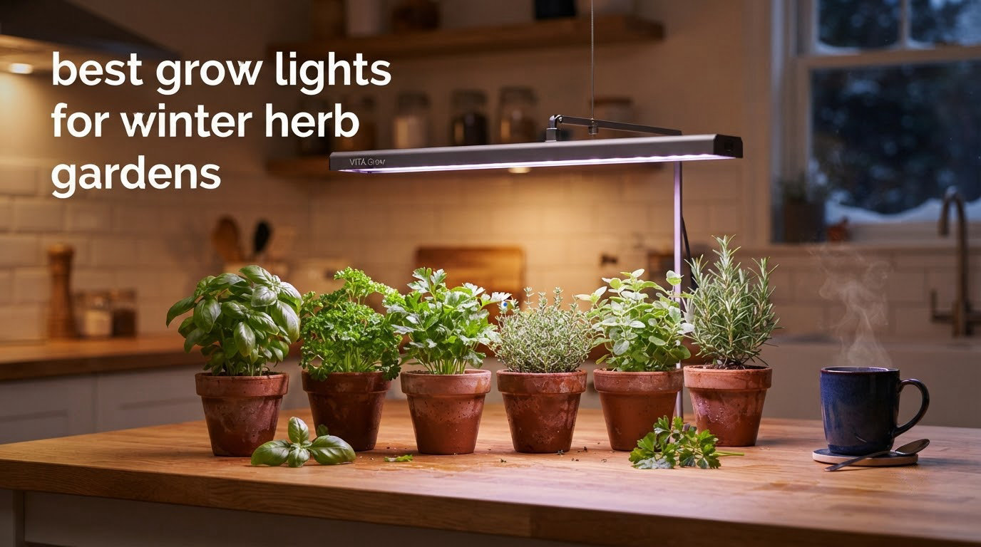 best grow lights for winter herb gardens