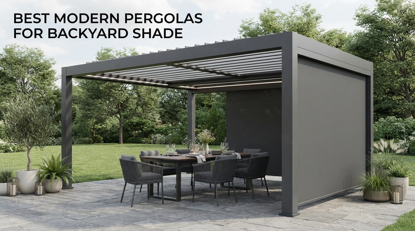 best modern pergolas for backyard shade