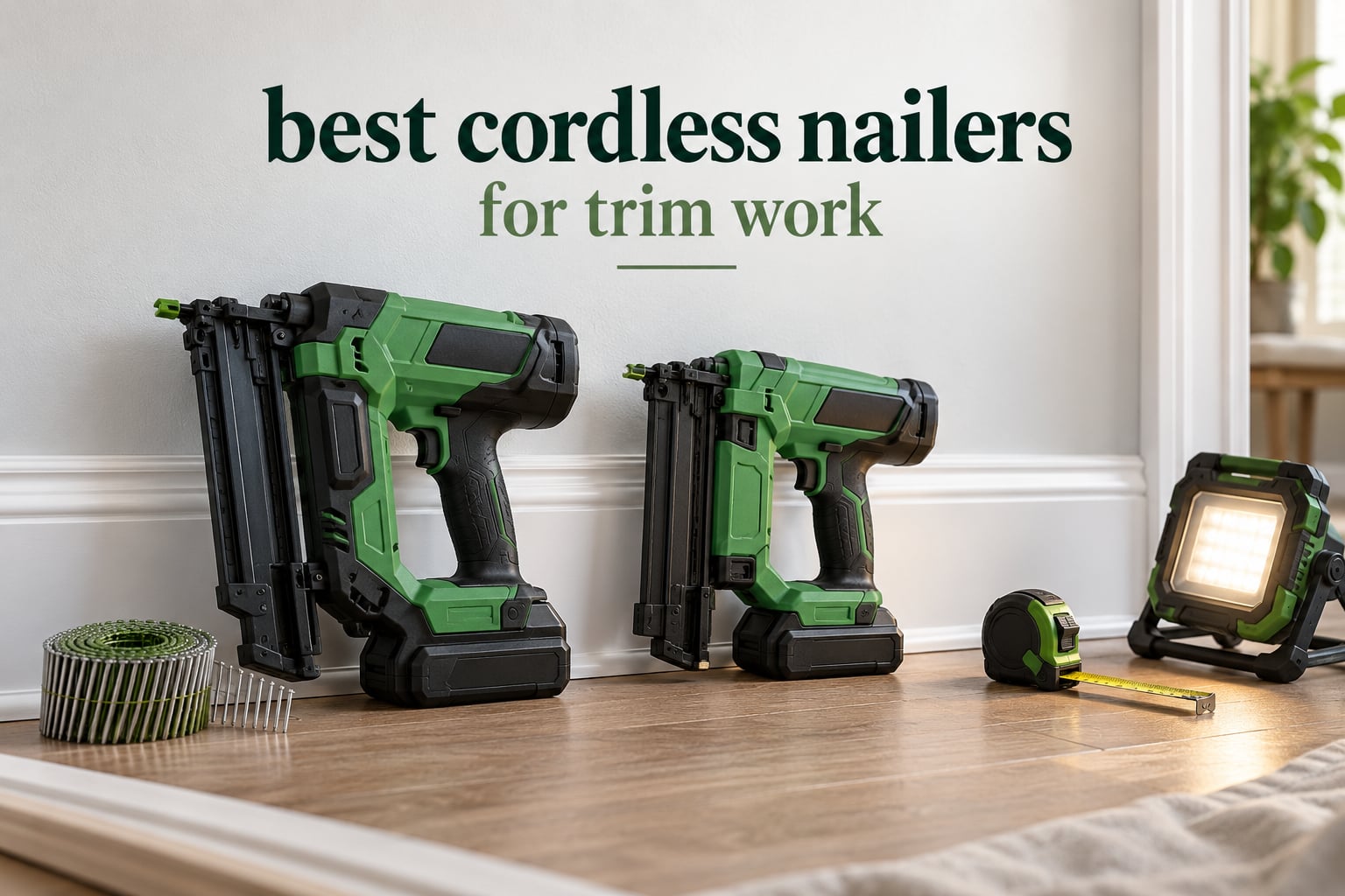 best cordless nailers for trim work