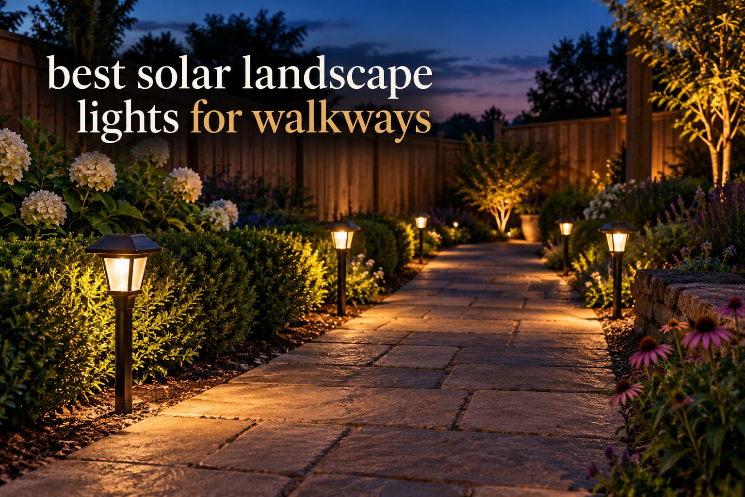 best solar landscape lights for walkways