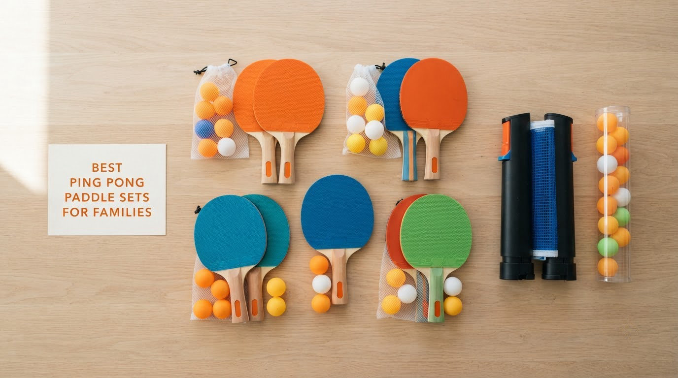 best ping pong paddle sets for families