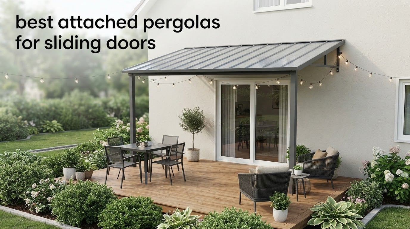 best attached pergolas for sliding doors