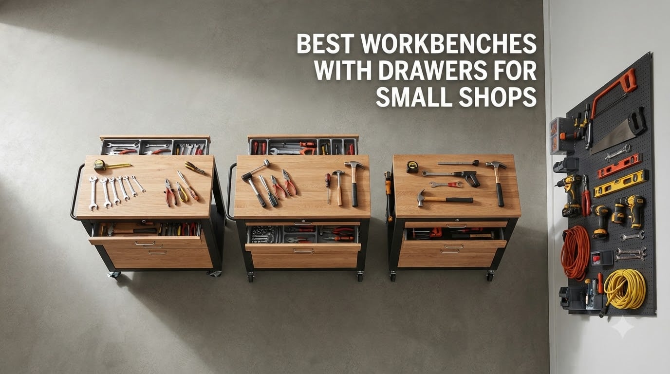 best workbenches with drawers for small shops