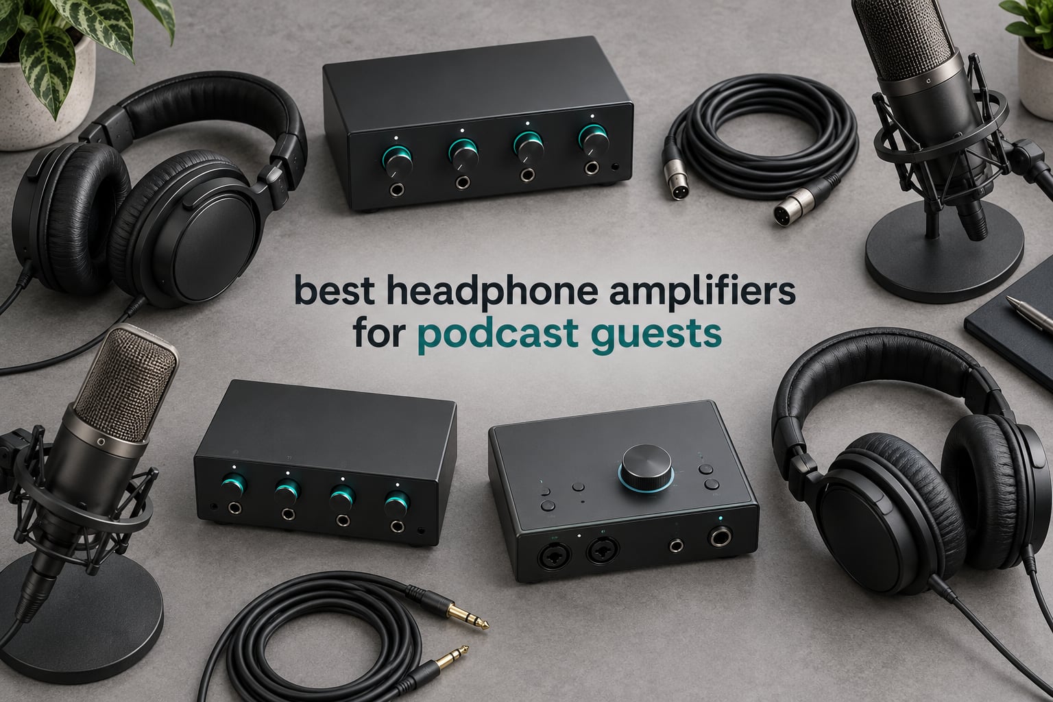 best headphone amplifiers for podcast guests