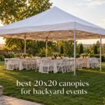 best 20x20 canopies for backyard events