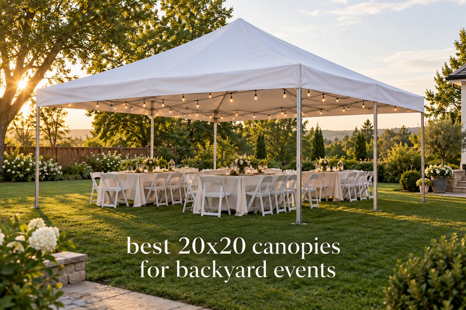 best 20x20 canopies for backyard events