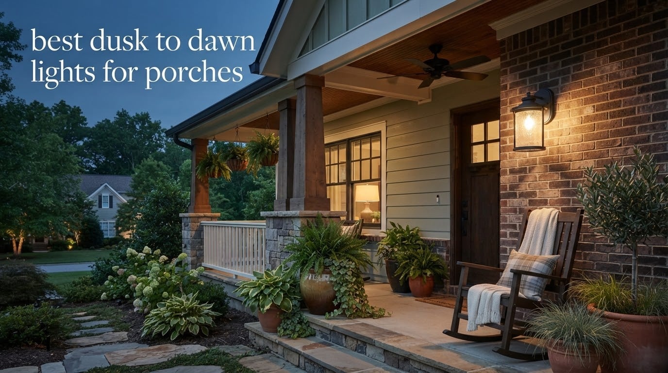 best dusk to dawn lights for porches