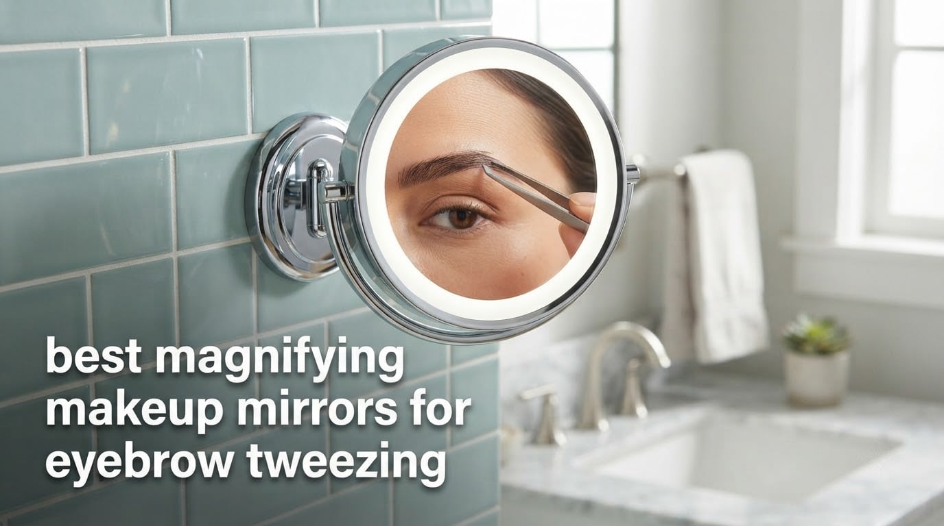 best magnifying makeup mirrors for eyebrow tweezing