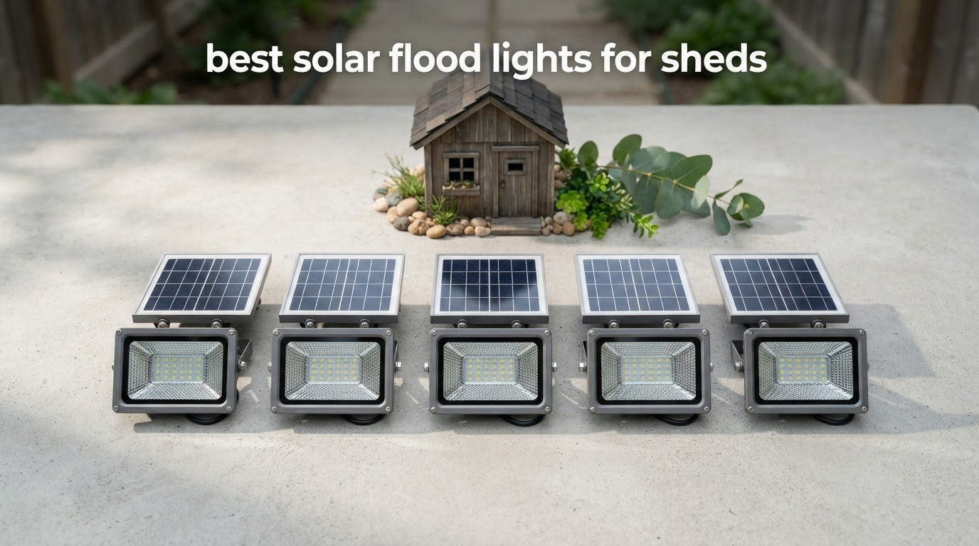 best solar flood lights for sheds