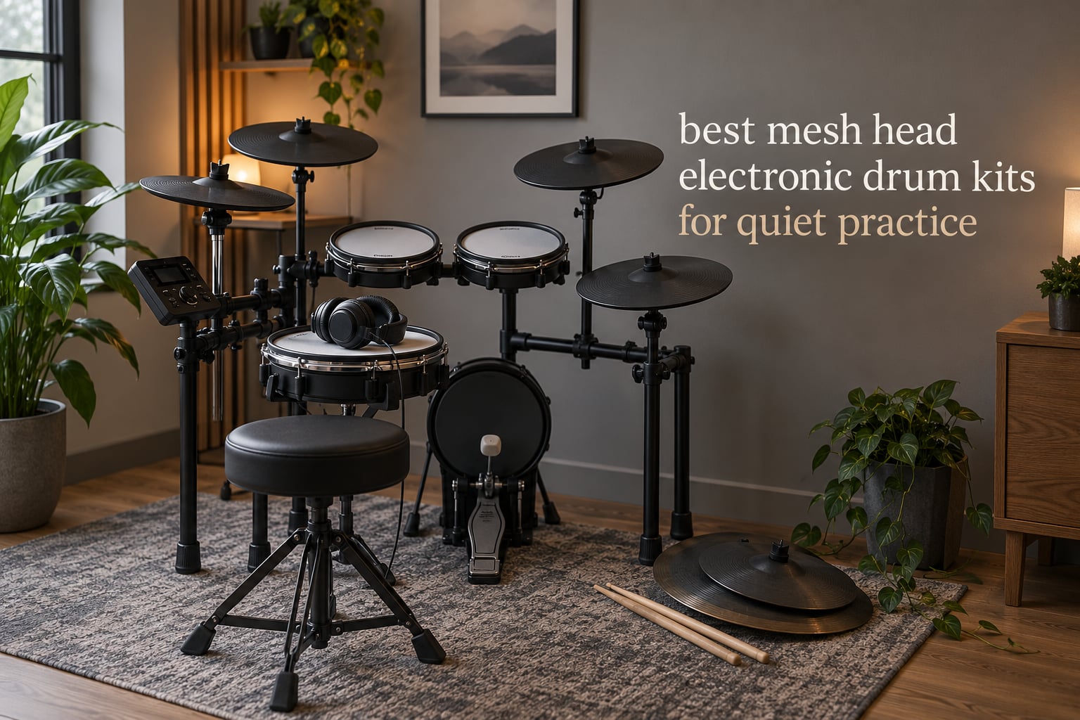 best mesh head electronic drum kits for quiet practice