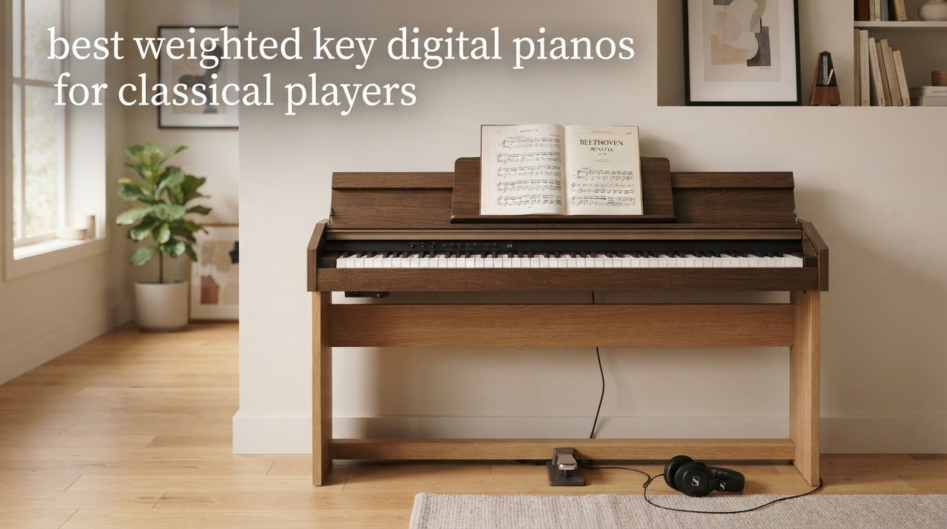 best weighted key digital pianos for classical players